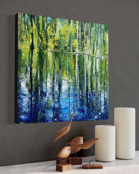 Cypress Gardens, Large, OIL 24" x 24"