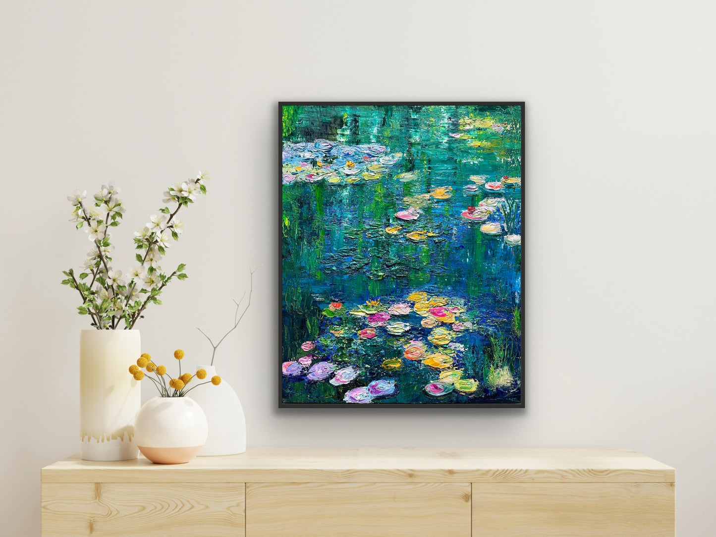 Monet's Garden, OIL, 30" x 24"