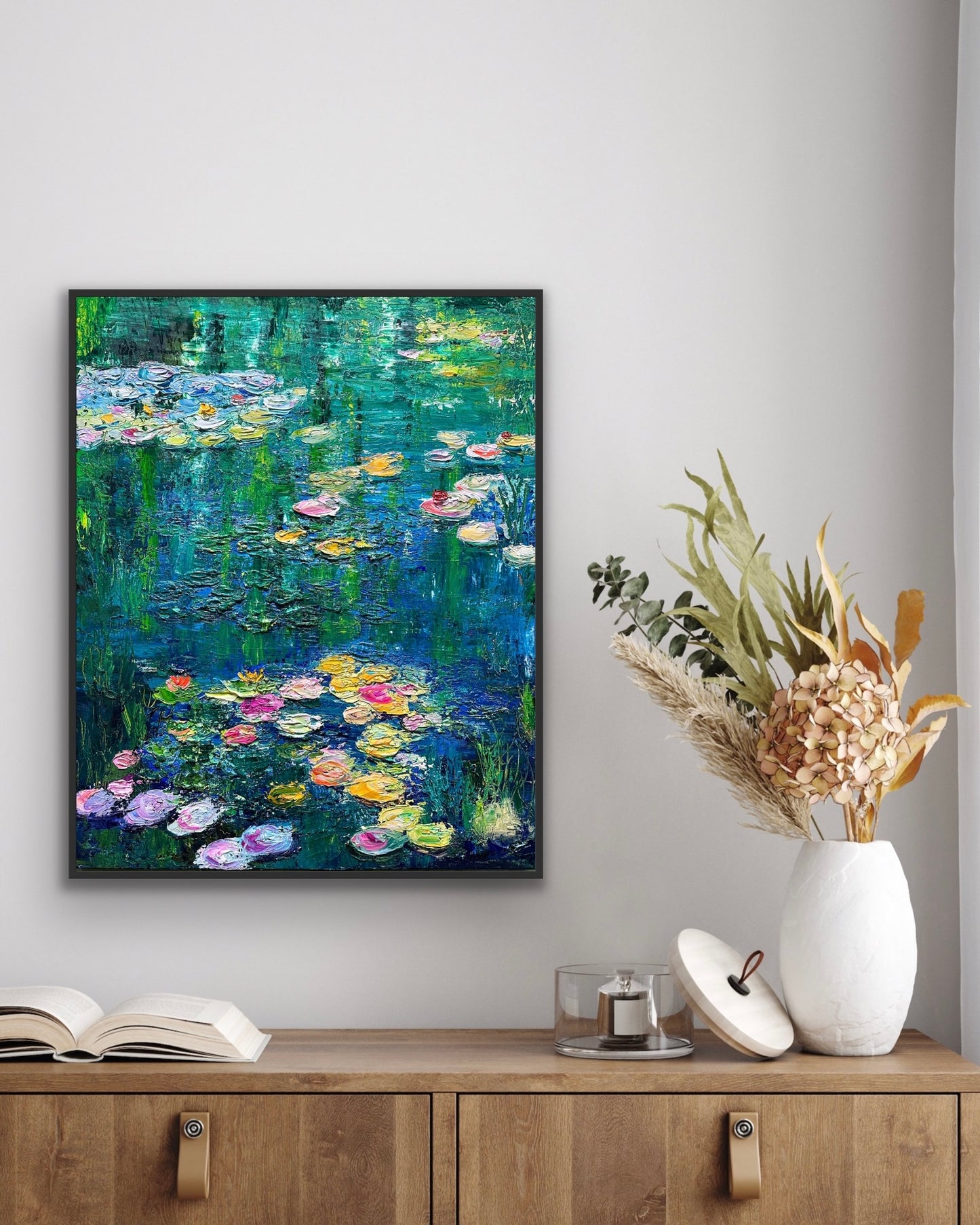 Monet's Garden, OIL, 30" x 24"