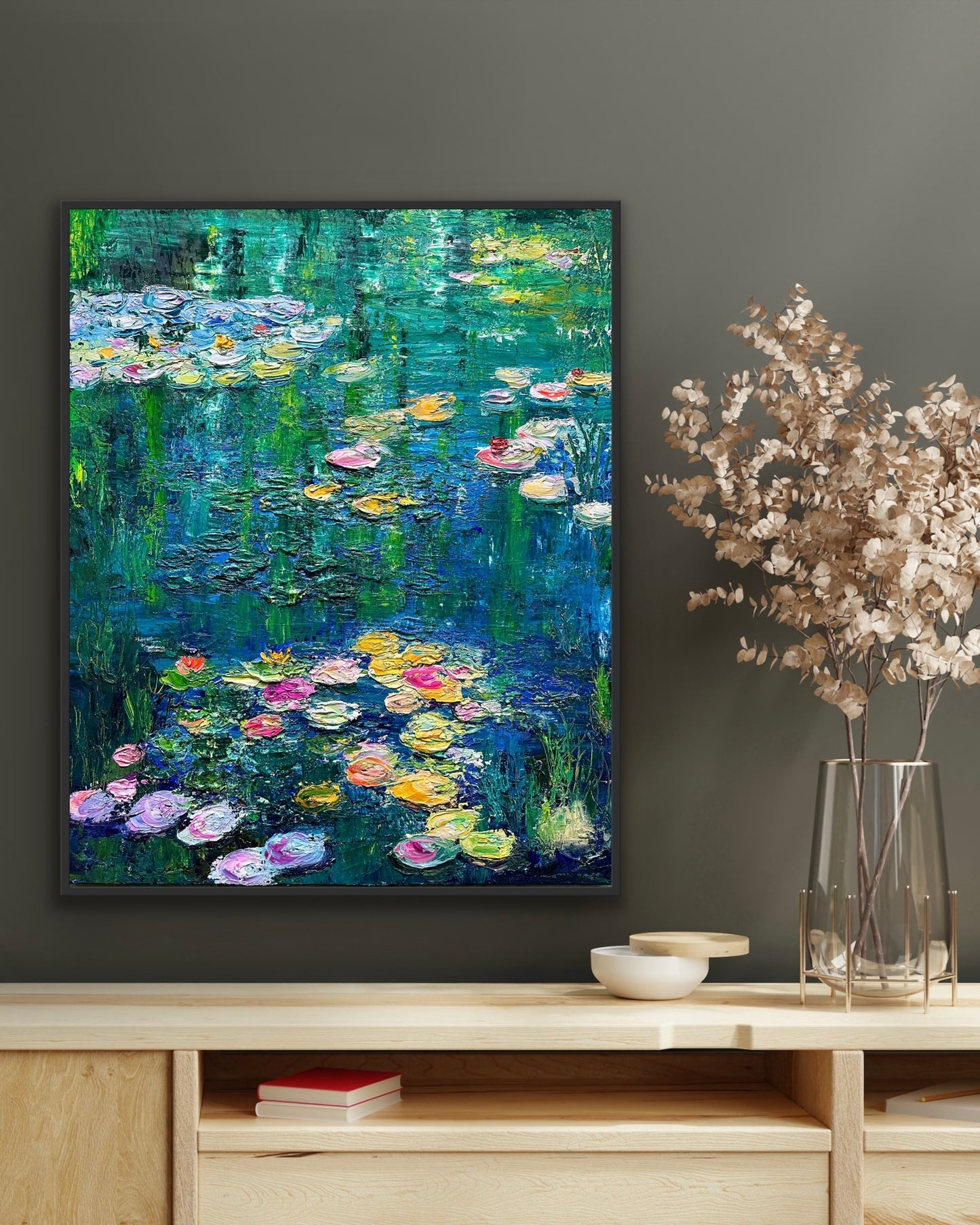 Monet's Garden, OIL, 30" x 24"