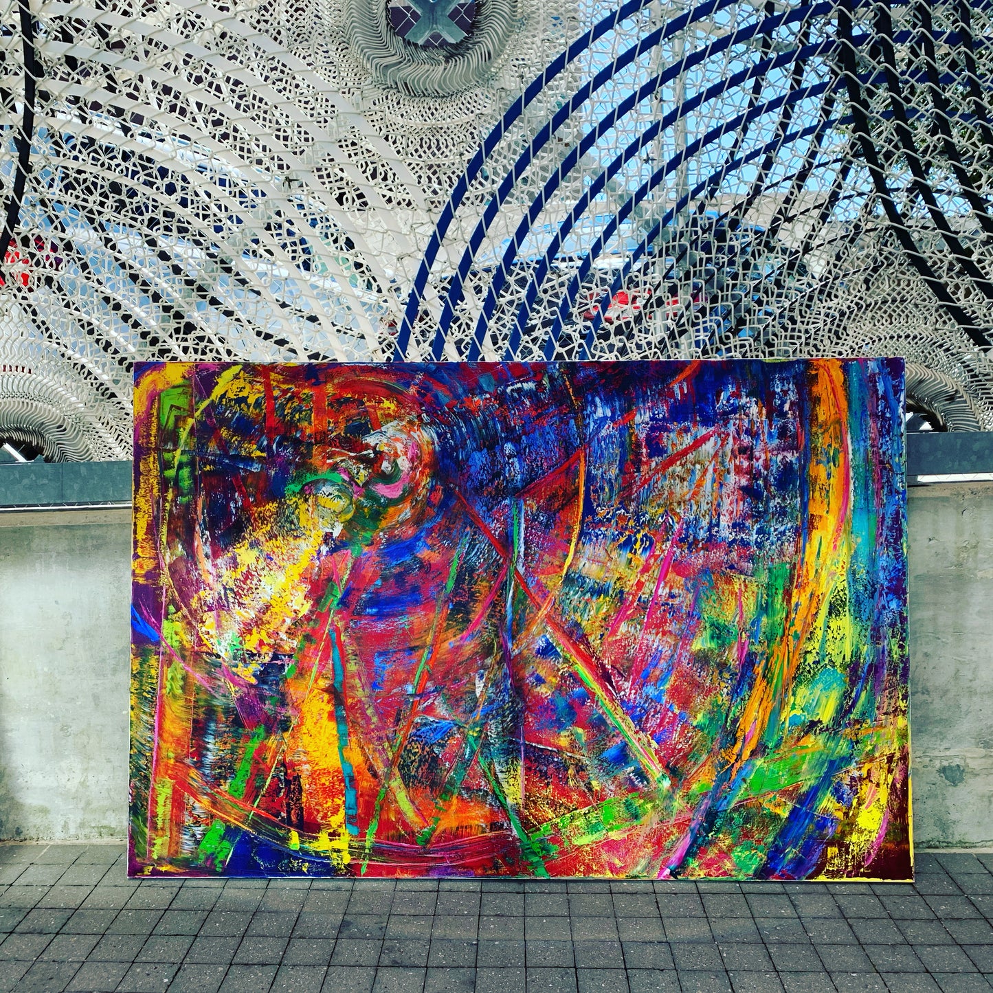 Libellule Joyeuse, OIL, 60" x 48"