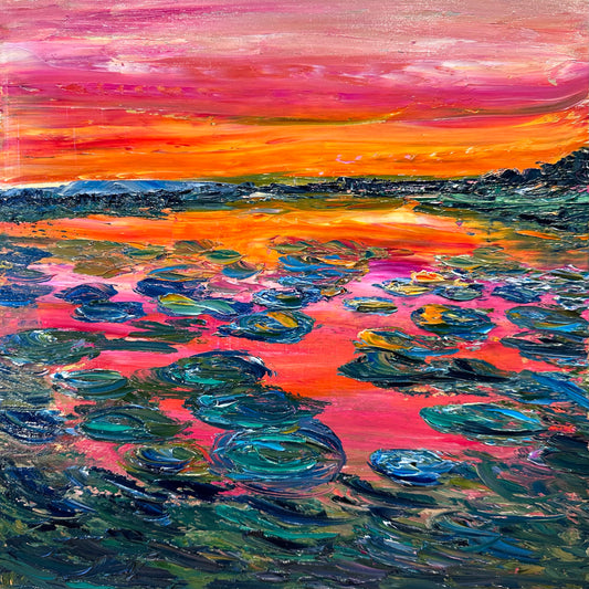 Lava Love, OIL, 12" x 12"