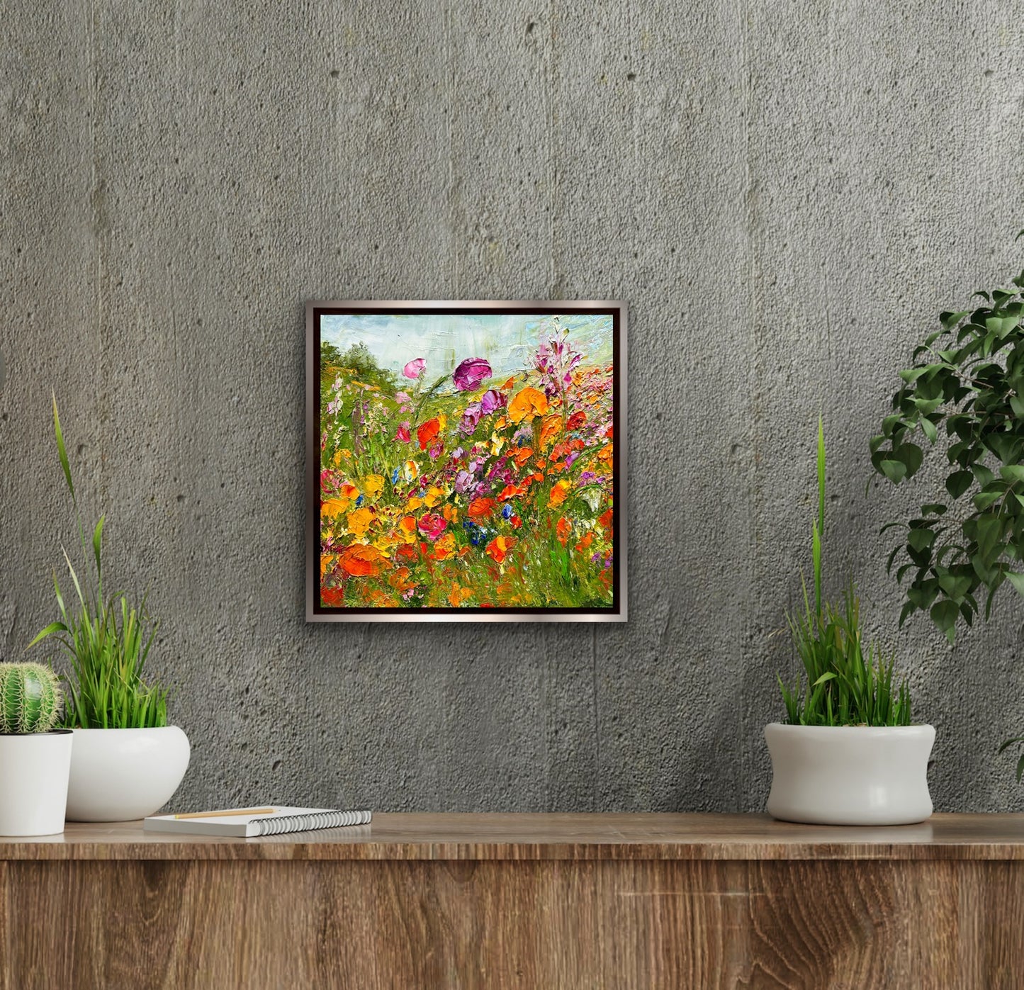 Flower Love, 12" x 12"