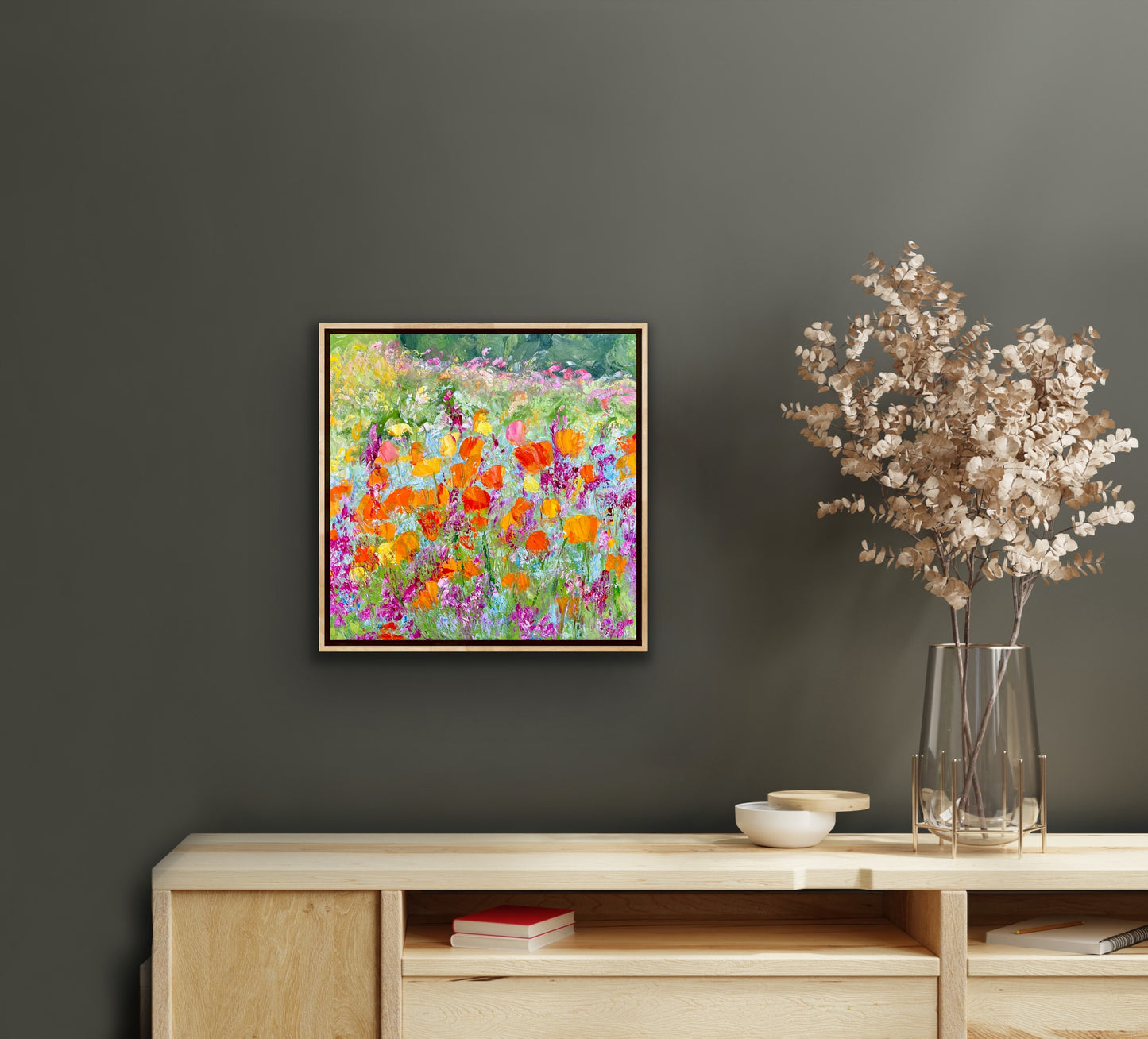 Wild Poppies, OIL, 16" x 16"