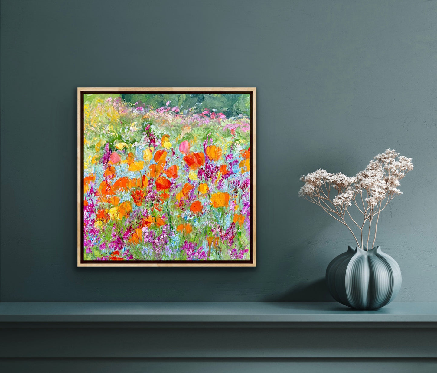 Wild Poppies, OIL, 16" x 16"