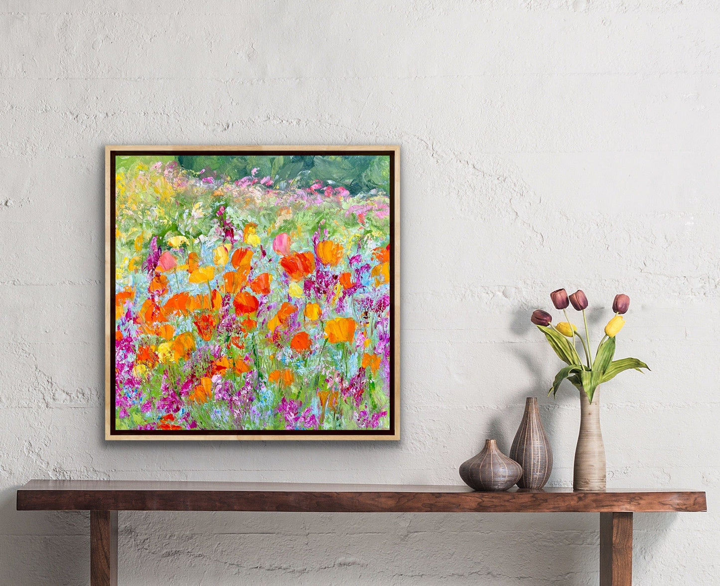 Wild Poppies, OIL, 16" x 16"