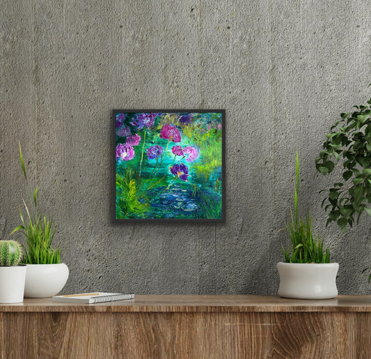 Lilies of the Nile, OIL, 12" x 12"