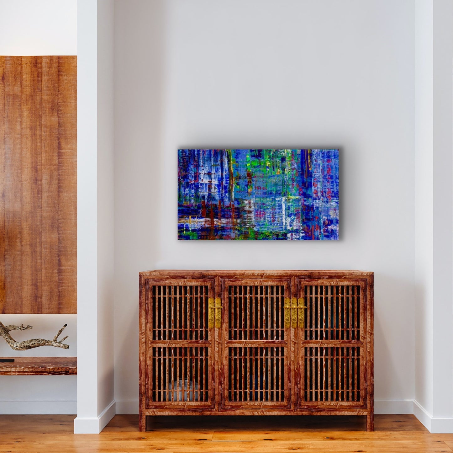 Bleu, OIL, 24" x 48"