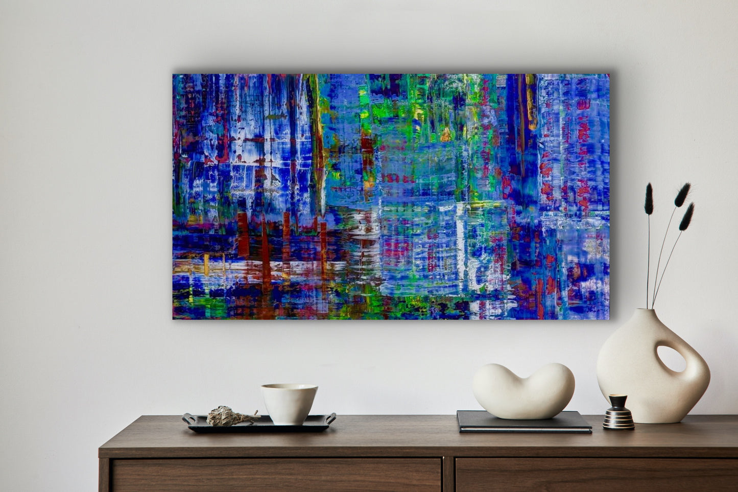 Bleu, OIL, 24" x 48"