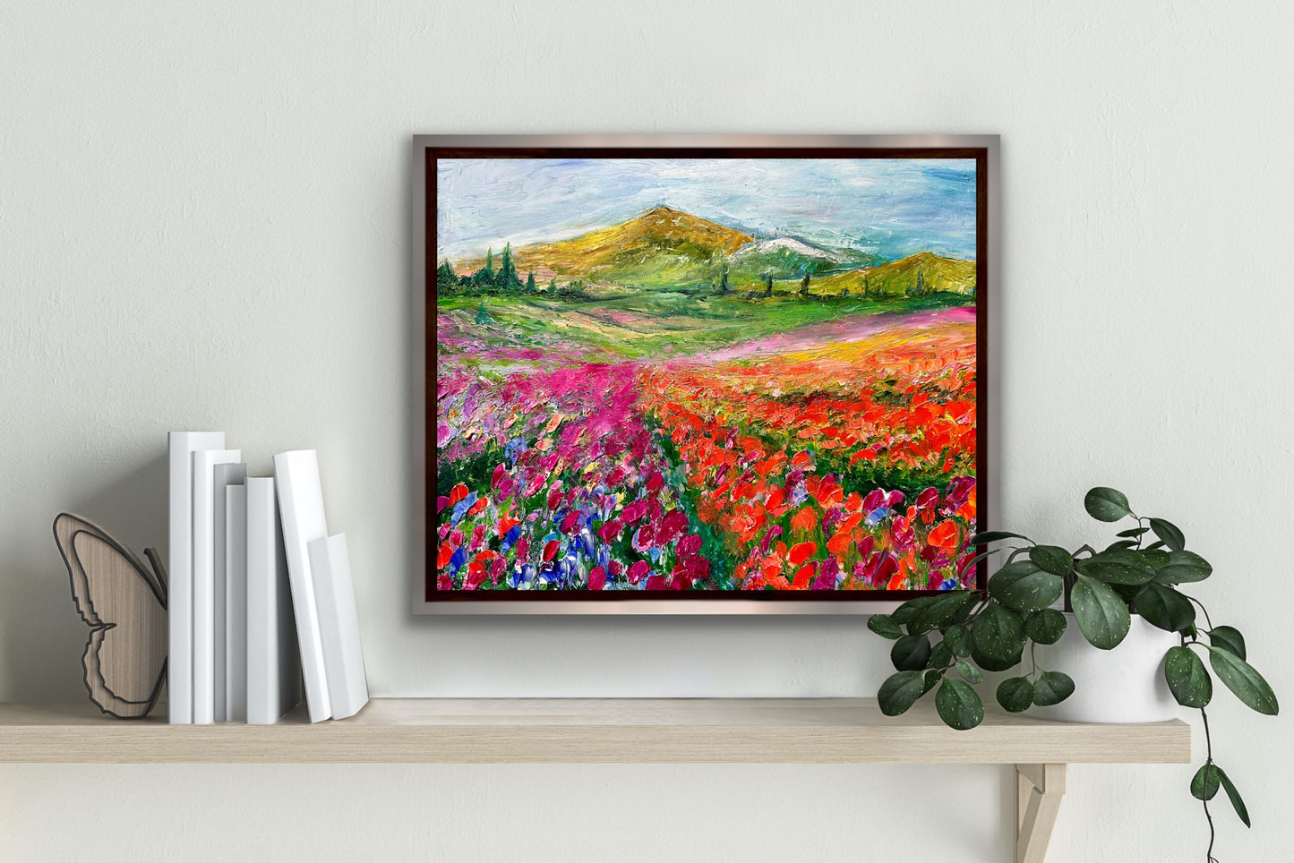 Flower Rows, OIL, 20" x 16"
