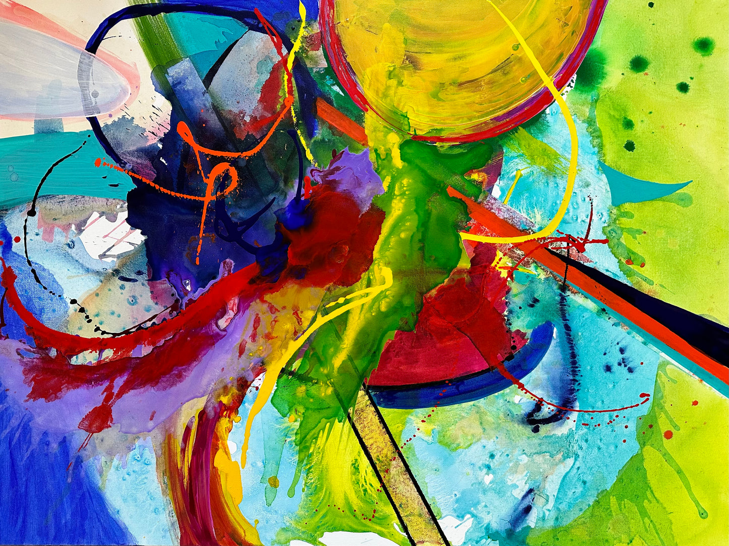 Thunderbolt, ACRYLIC, 36" x 48"
