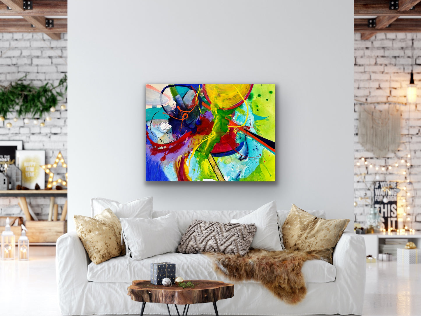 Thunderbolt, ACRYLIC, 36" x 48"
