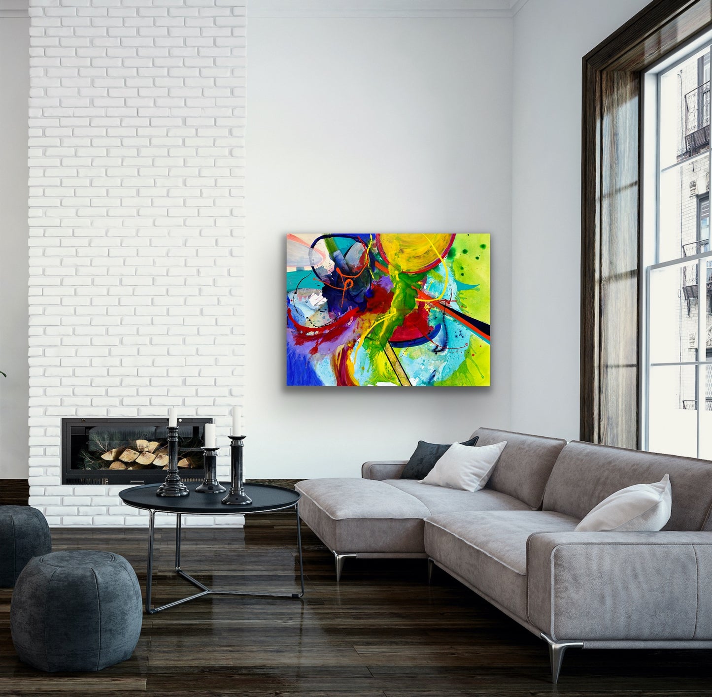 Thunderbolt, ACRYLIC, 36" x 48"