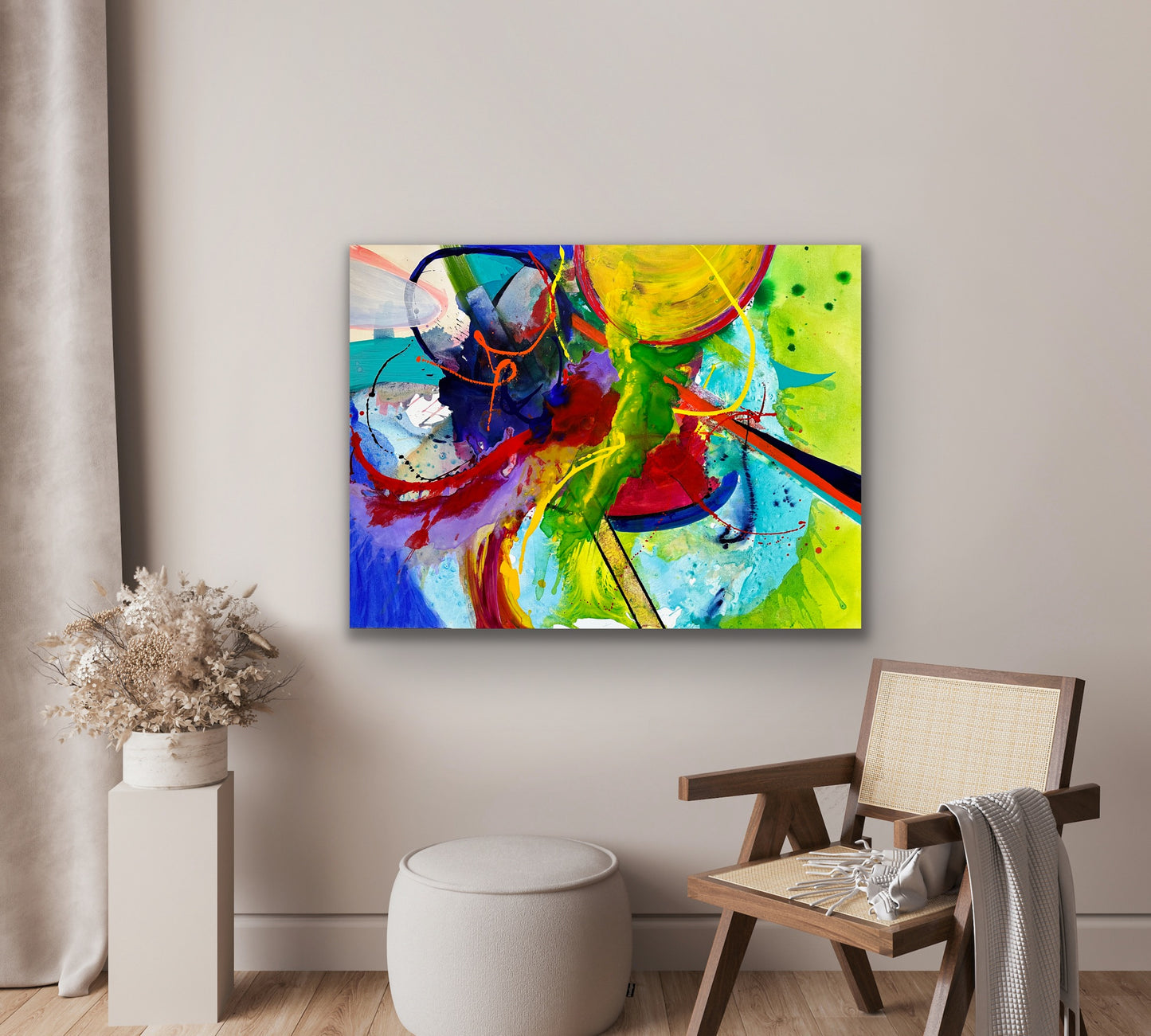Thunderbolt, ACRYLIC, 36" x 48"