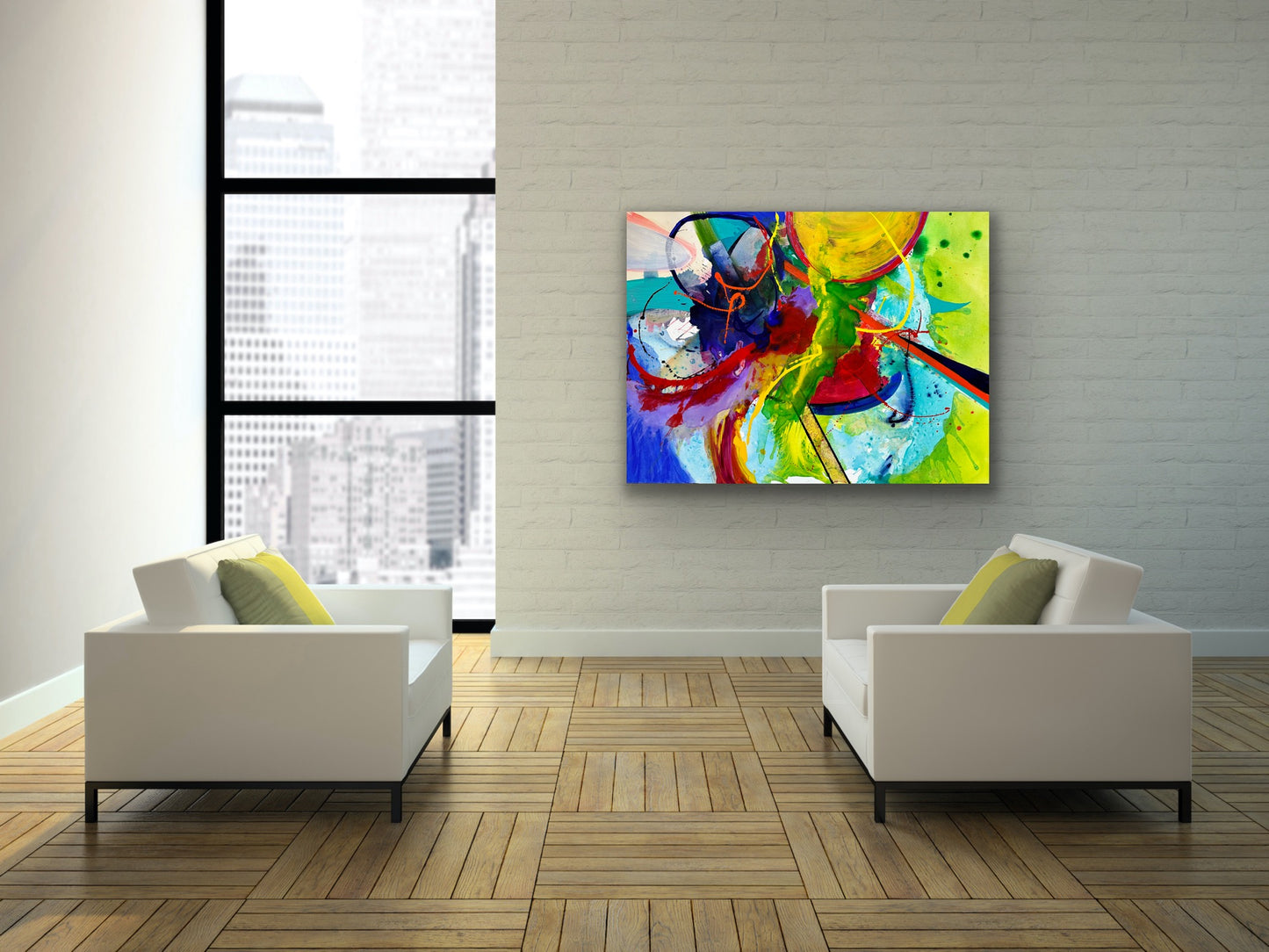 Thunderbolt, ACRYLIC, 36" x 48"