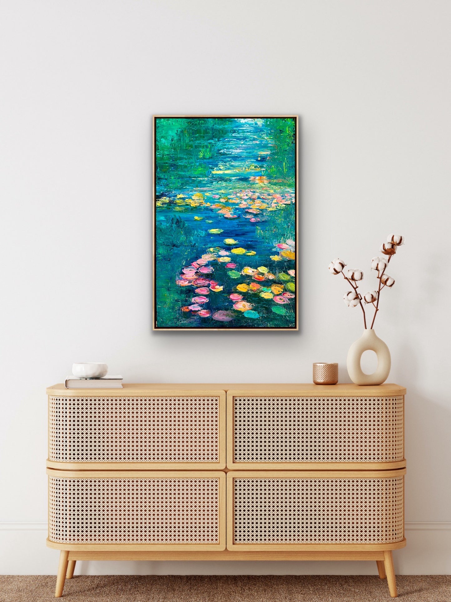 Turquoise Lily River, OIL, 24" x 36"