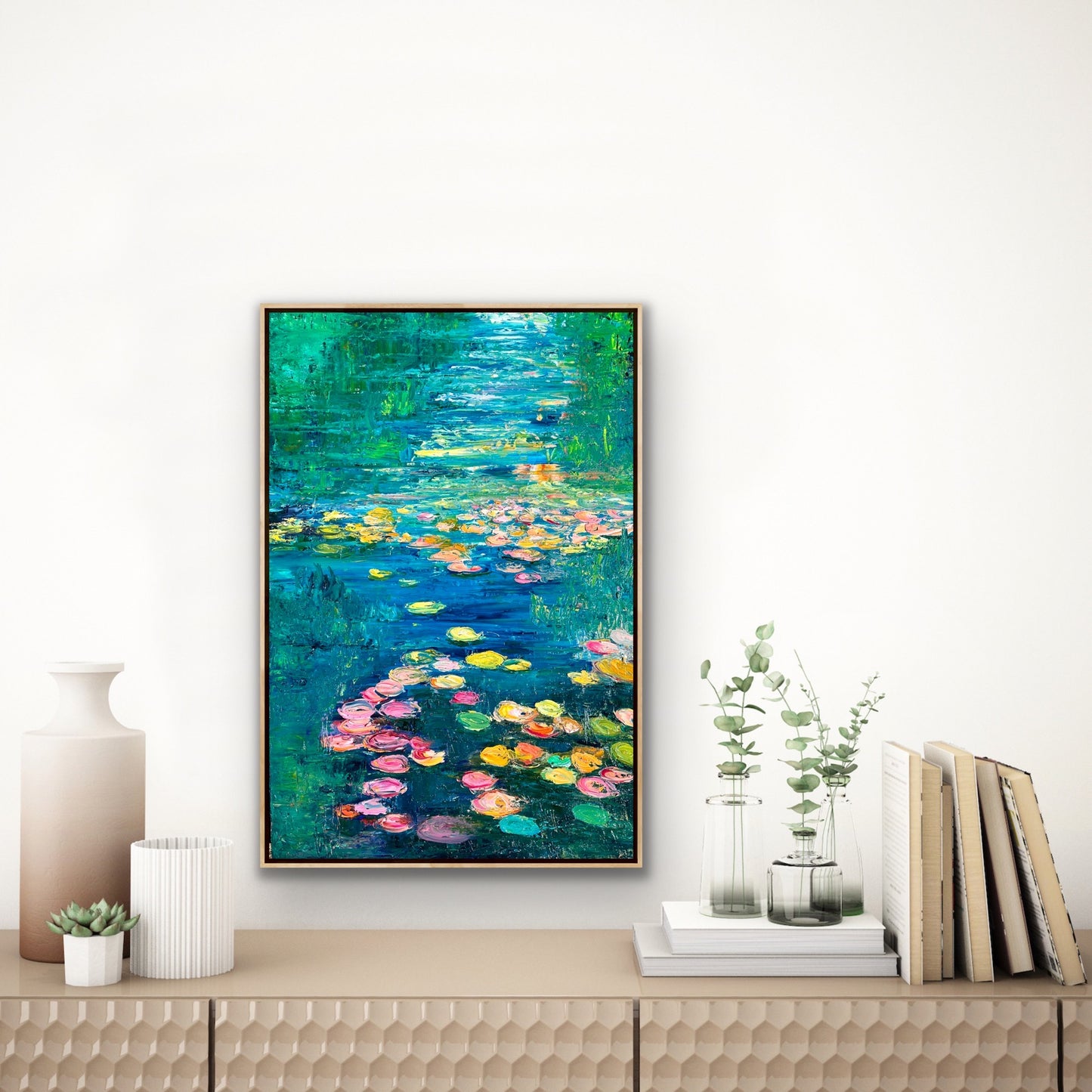 Turquoise Lily River, OIL, 24" x 36"