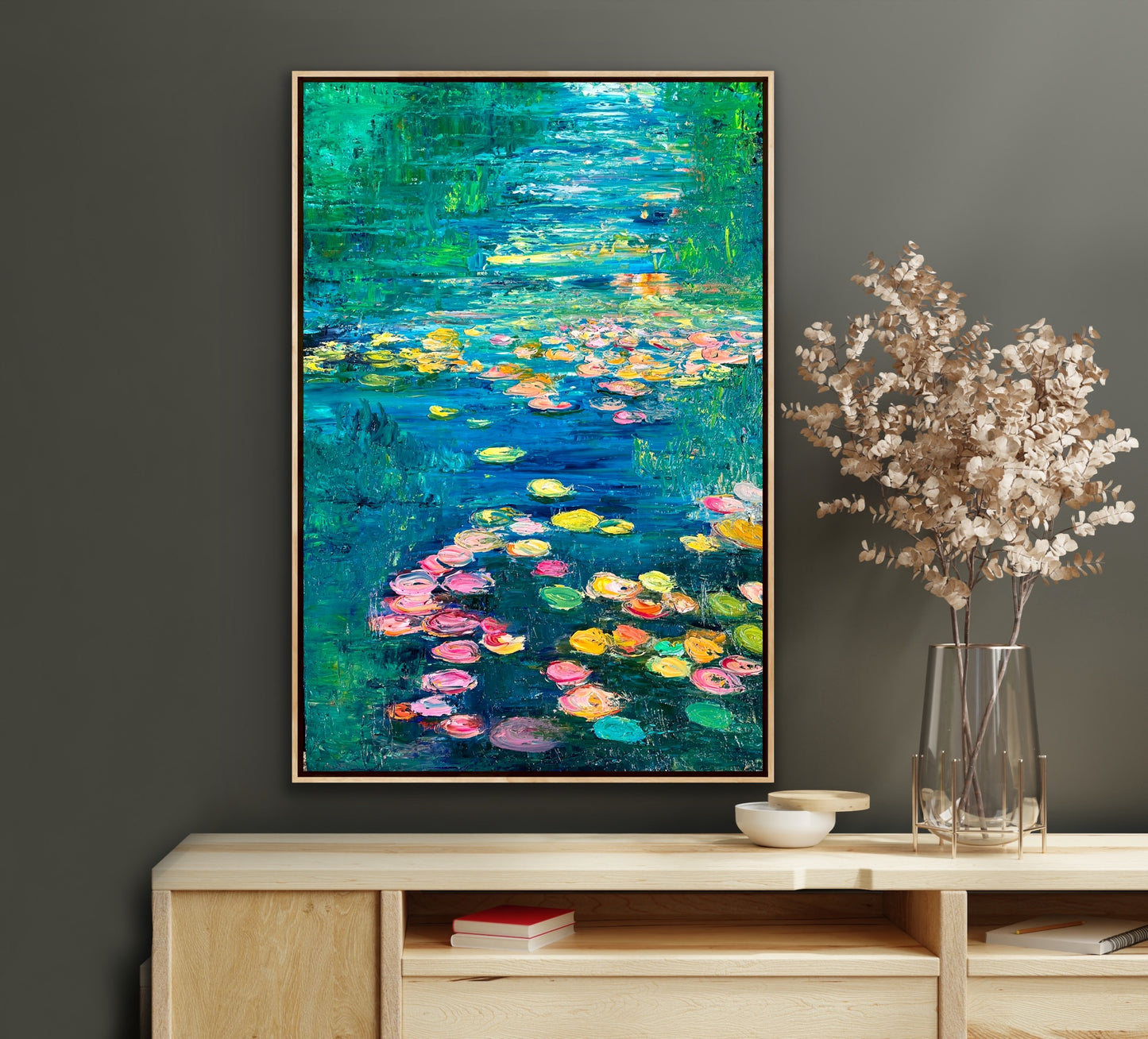 Turquoise Lily River, OIL, 24" x 36"