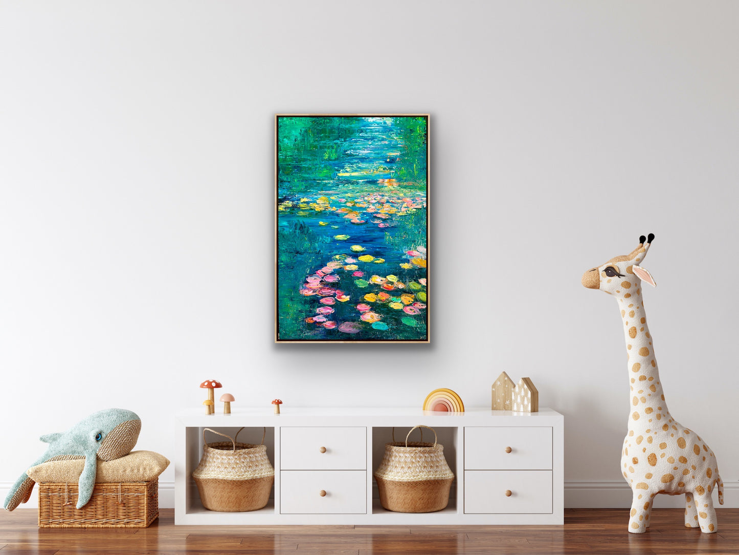 Turquoise Lily River, OIL, 24" x 36"