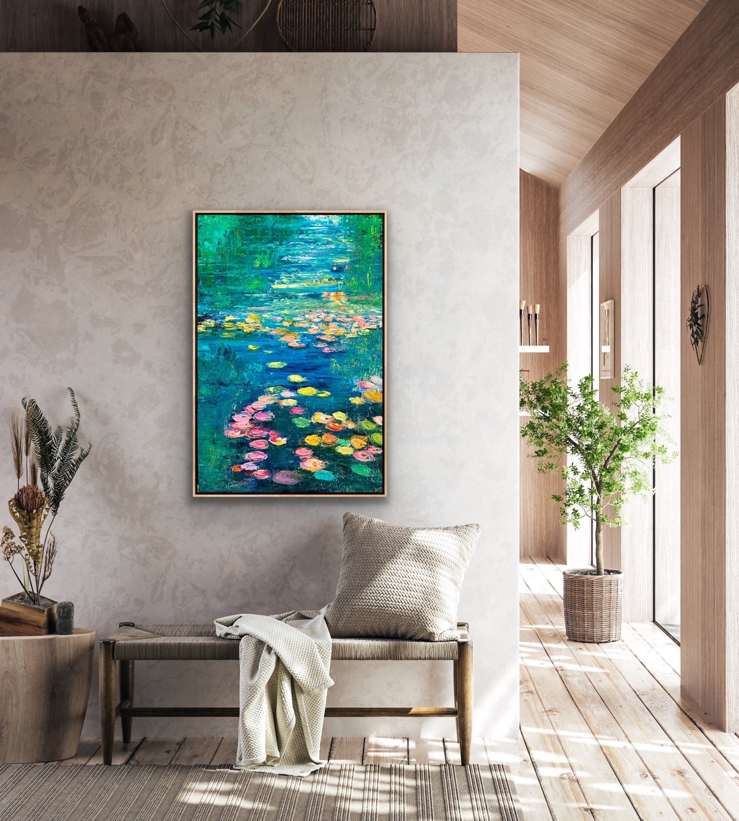Turquoise Lily River, OIL, 24" x 36"