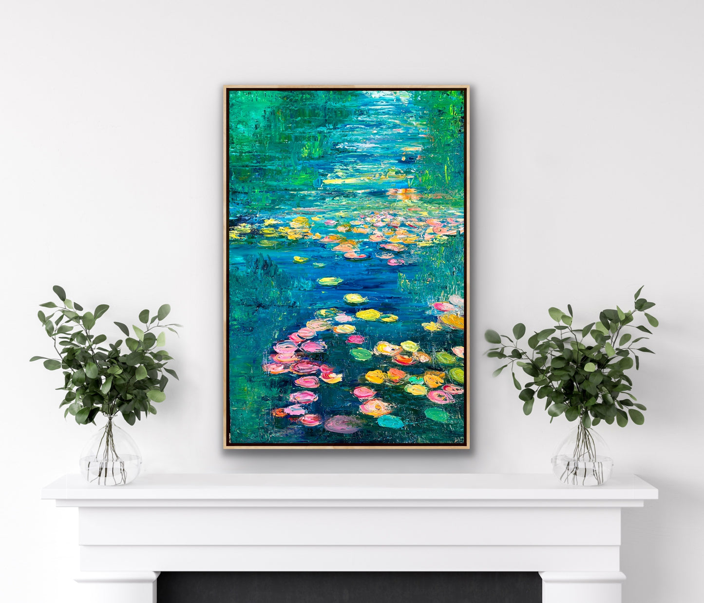 Turquoise Lily River, OIL, 24" x 36"