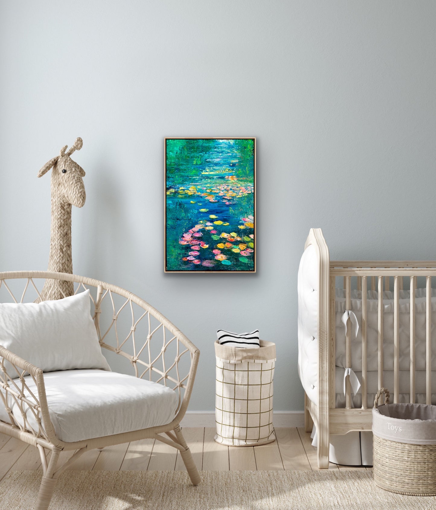 Turquoise Lily River, OIL, 24" x 36"