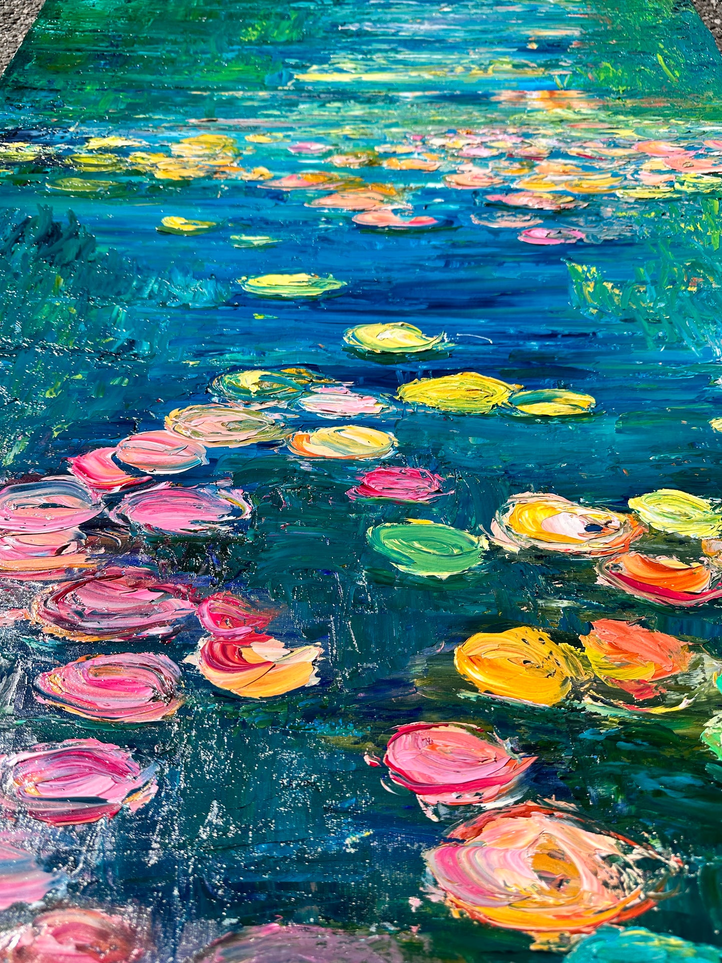 Turquoise Lily River, OIL, 24" x 36"
