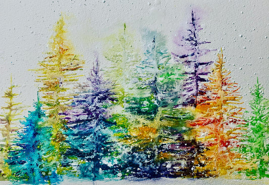 January 3rd. 2022, Watercolor on Arches, 10" x 14"