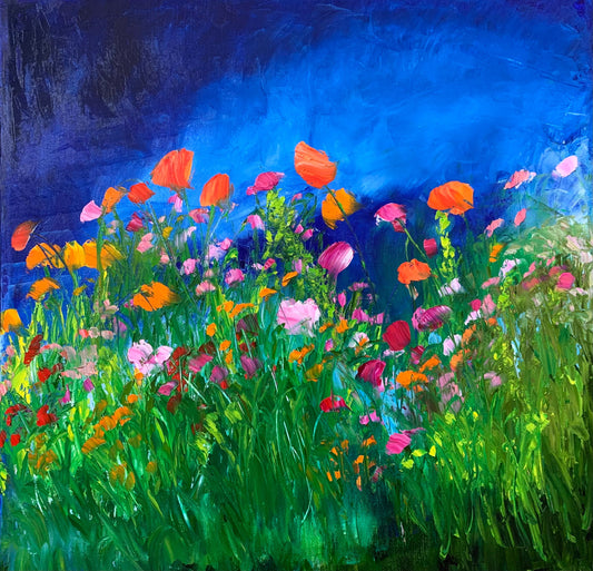 Midnight Dream II, OIL, 20" x 20"