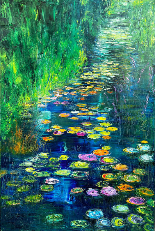 Water Lily, OIL, 36" X 24"