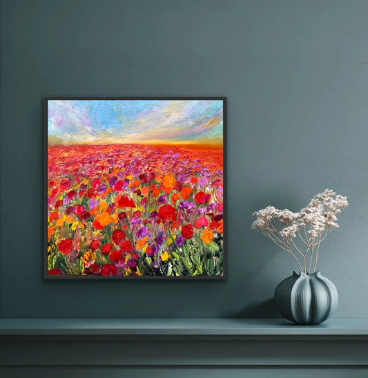A Glimpse into the Creative Process: Painting Poppy Fields