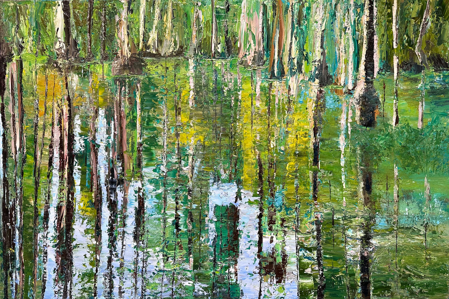 Cypress Gardens Reflection, 24" x 36"