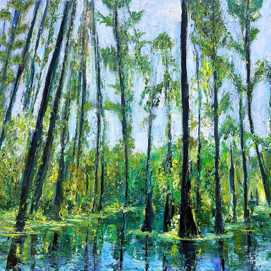 Cypress Gardens, OIL, 36" x 36"
