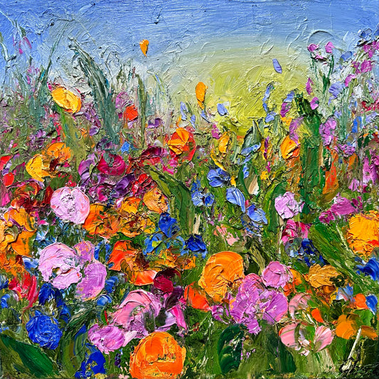 Wild flowers painting.