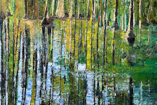 Cypress Gardens Reflection, 24" x 36"