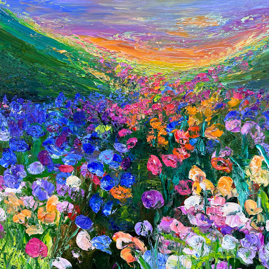 SOMEWHERE IN THE MEADOW, OIL, 36" x 36"