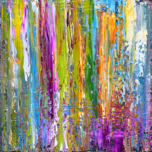Abstract Painting in Oil, 24” x 24”