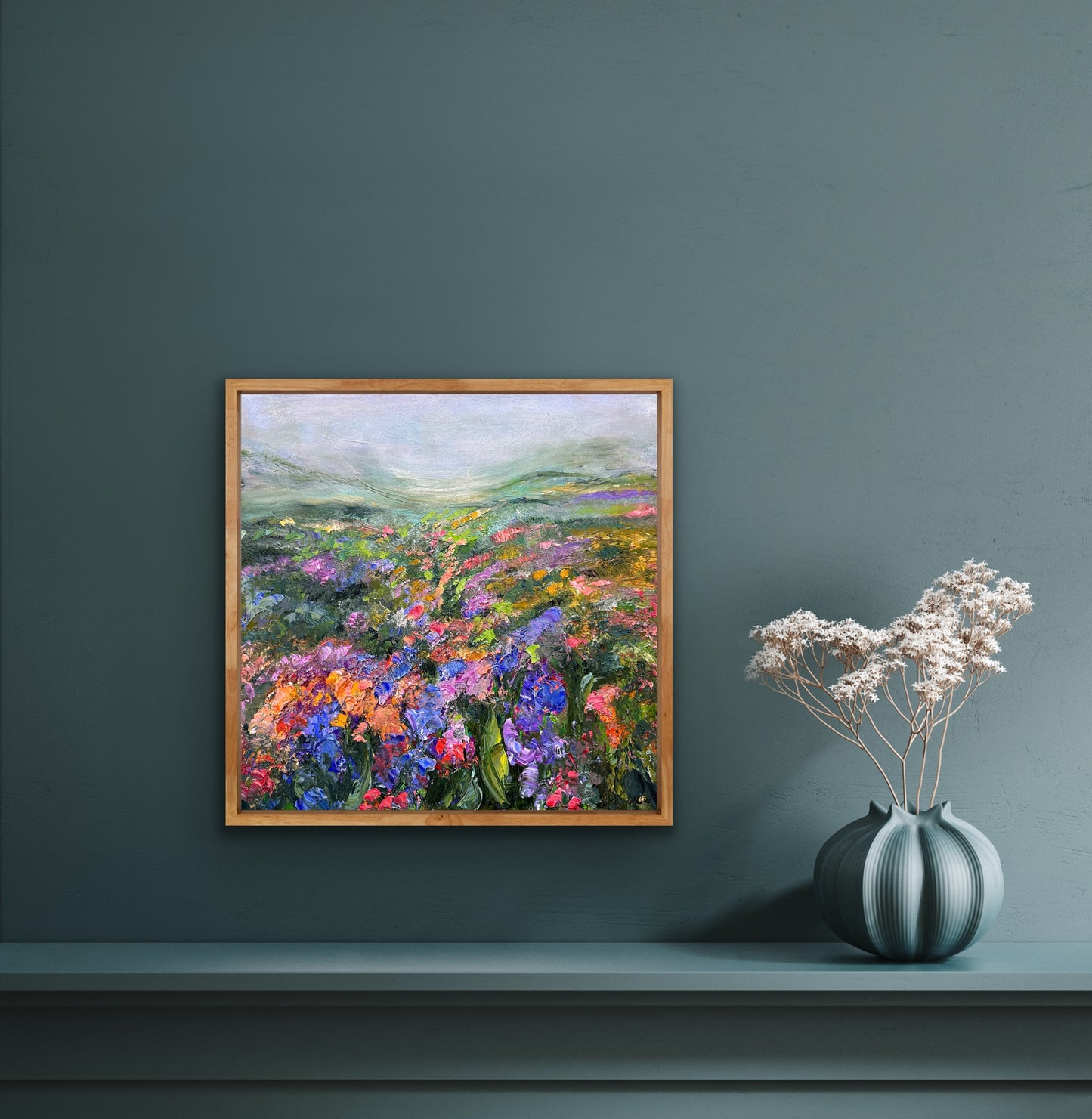 Valley of Flowers, OIL, 16" x 16"