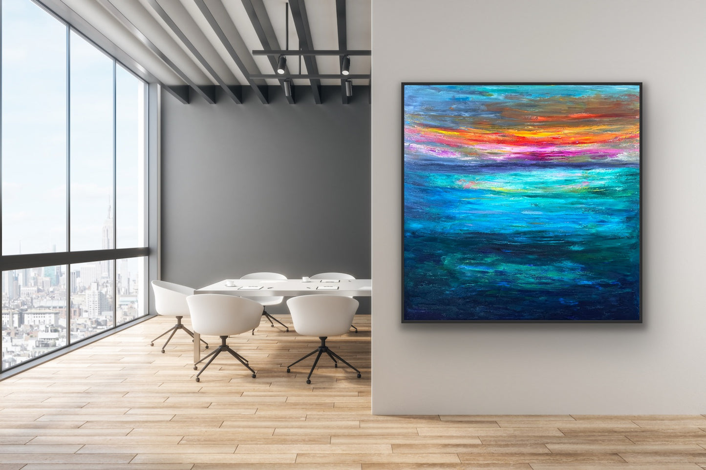 Sunset Dream, Oil on Canvas, 48” x 48”