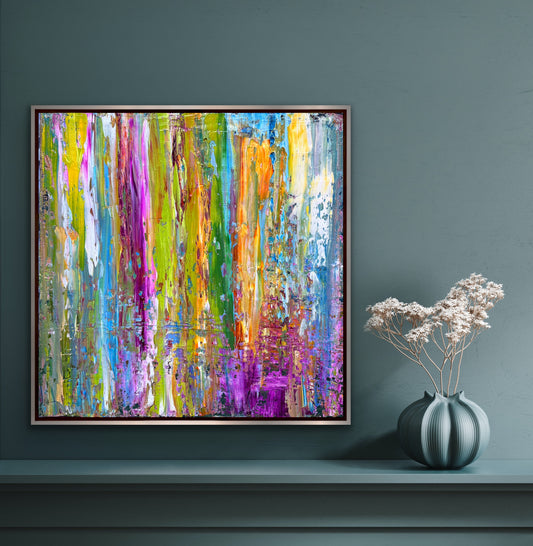 Abstract Painting in Oil, 24” x 24”