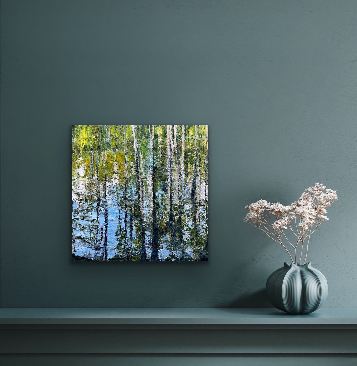 Water Reflection of Cypresses Prints