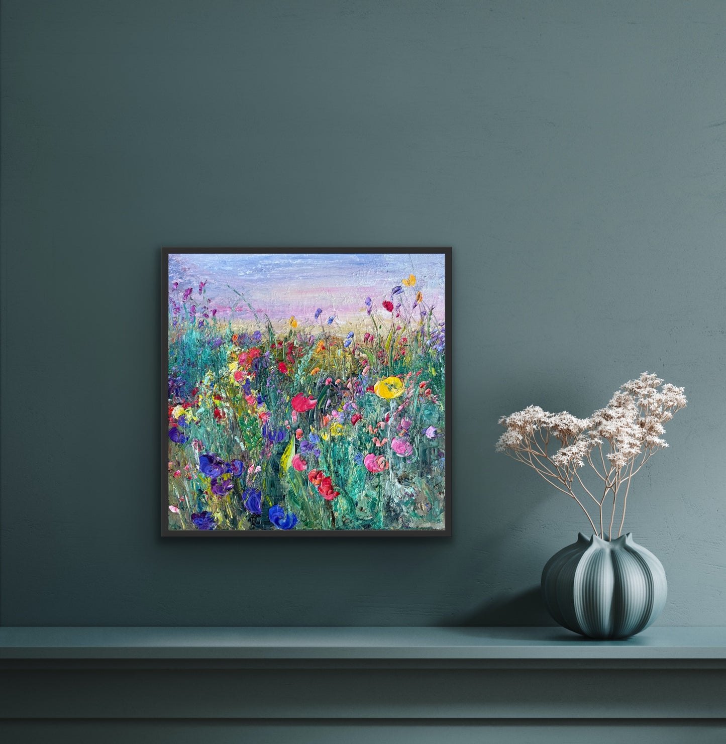 Flower Field At Dawn