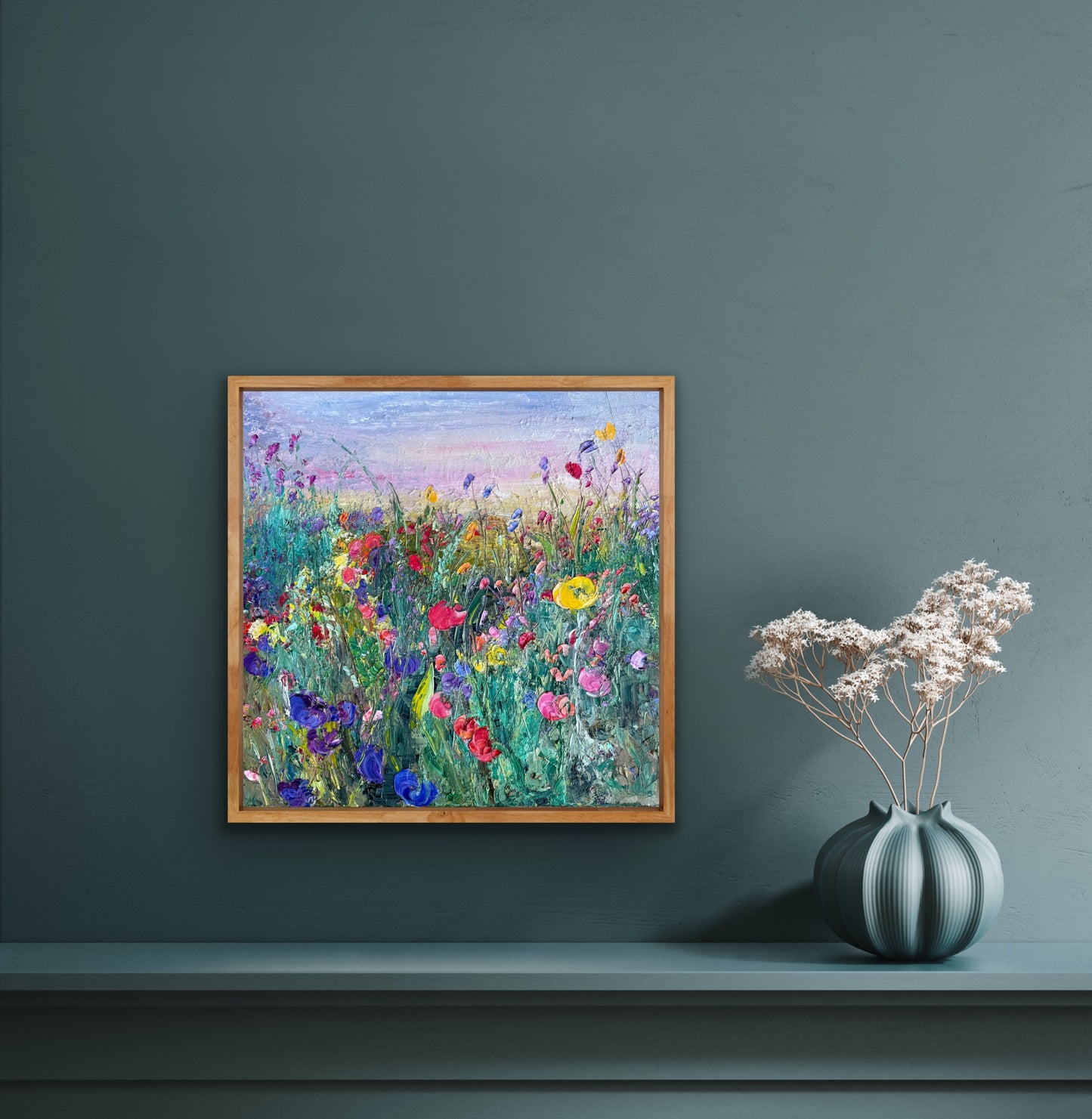 Flower Field At Dawn