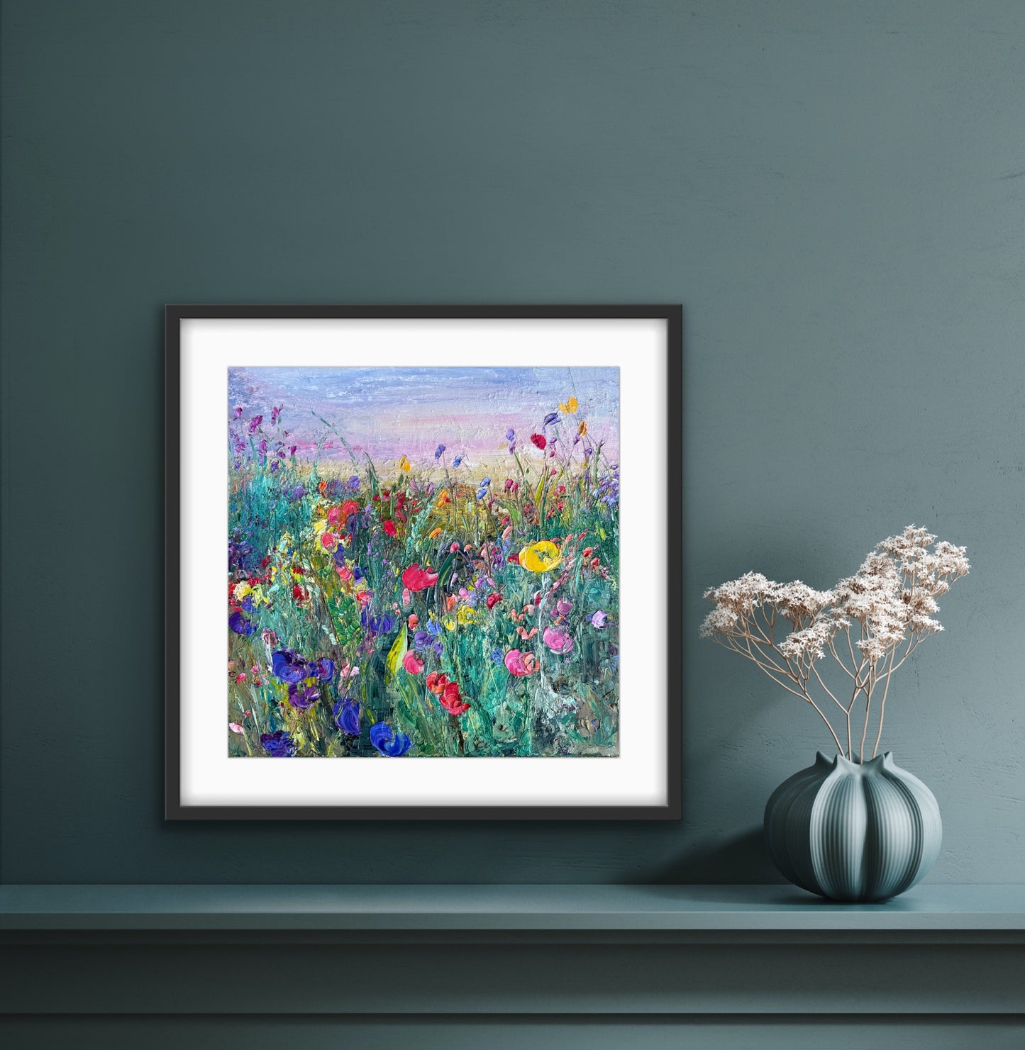 Flower Field At Dawn