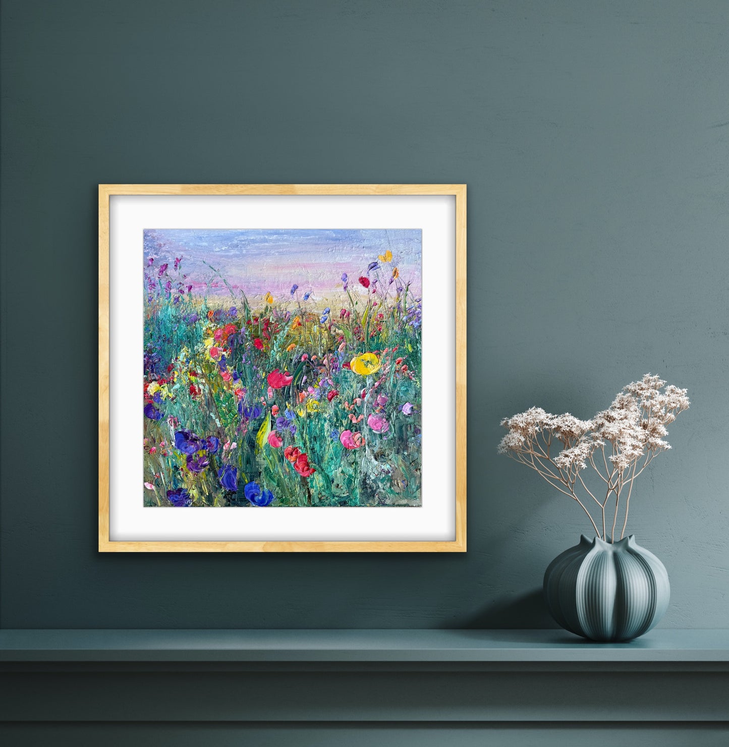 Flower Field At Dawn