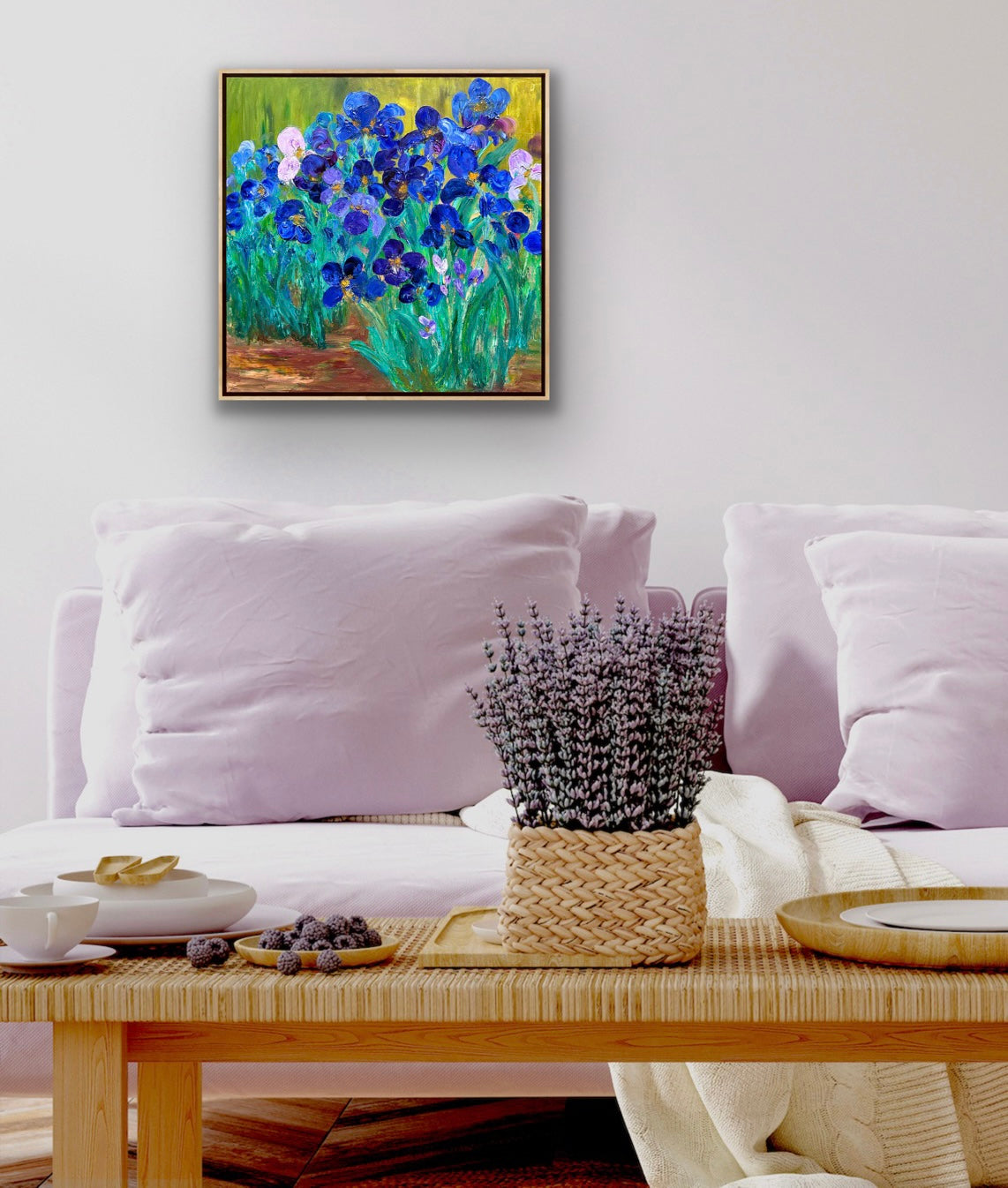 Lively Irises, OIL, 24" x 24"