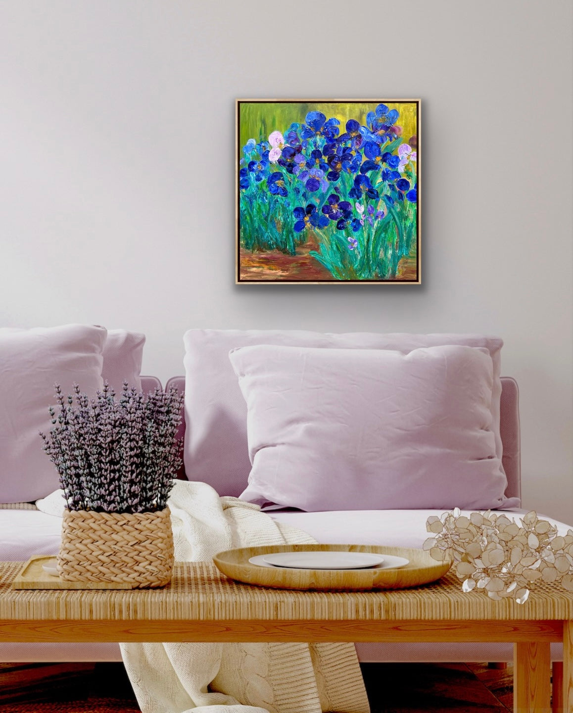 Lively Irises, OIL, 24" x 24"
