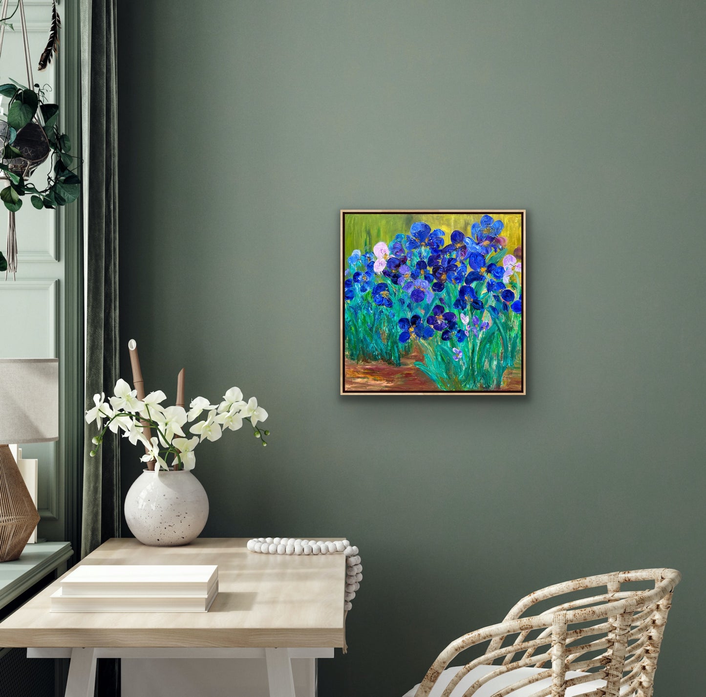 Lively Irises, OIL, 24" x 24"