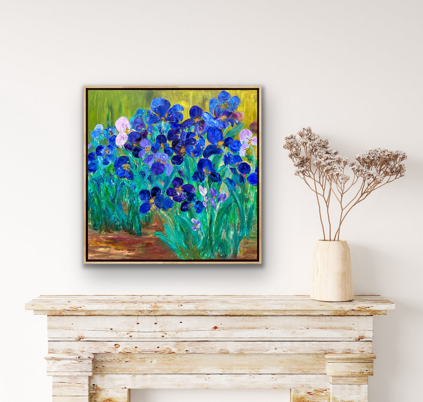 Lively Irises, OIL, 24" x 24"