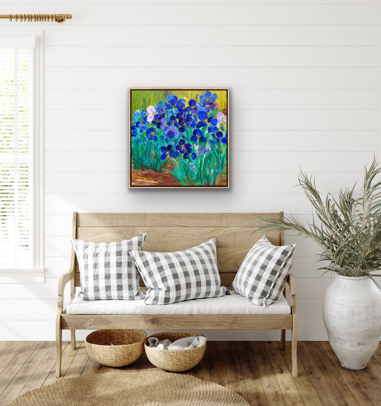 Lively Irises, OIL, 24" x 24"